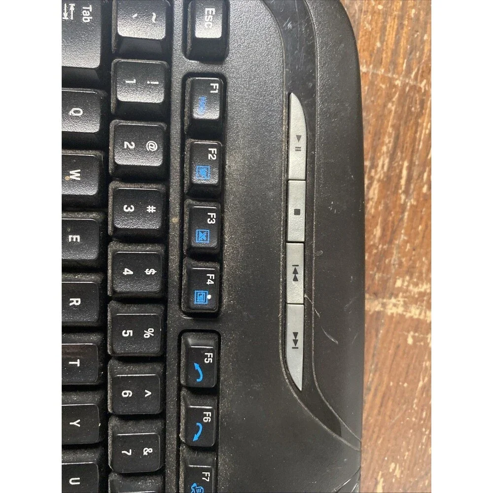 Logitech EX110 Cordless Desktop Wireless Keyboard No USB Receiver USED